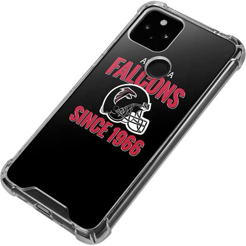 NFL Atlanta Falcons Helmet Google Pixel 5 Clear Case